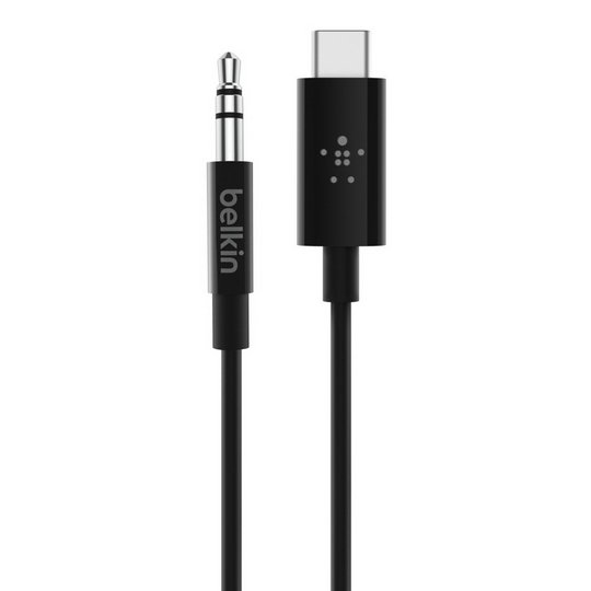 Belkin 3.5mm Aux Audio Cable with USB-C Connector - Black