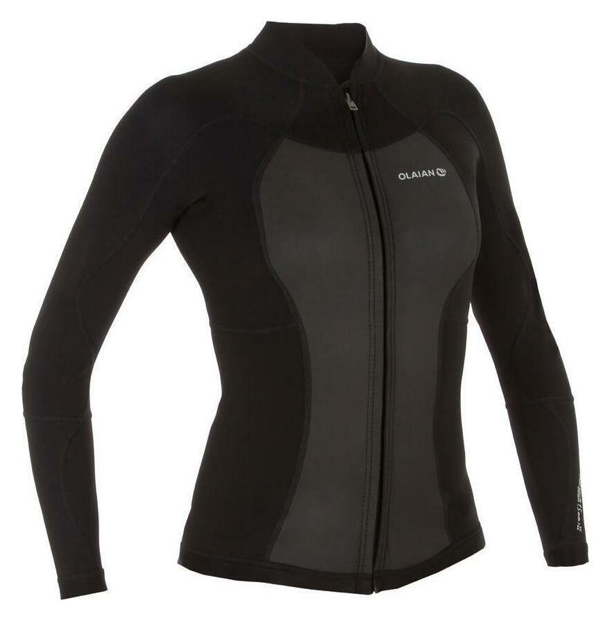 Decathlon Women's Neoprene 1.5mm Jacket 900 Black L