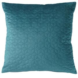 Argos Home Pinsonic Velvet Geometric Cushion Teal - 50x50cm
