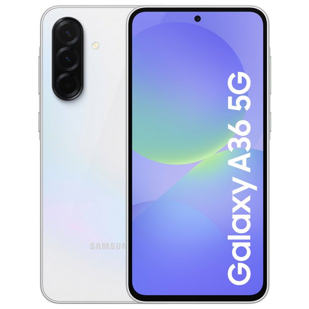 SIM Free Samsung Galaxy A36 5G 256GB AI Mobile Phone - White