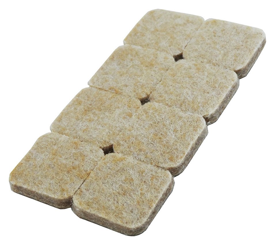 Argos Home Felt Gard 25mm Square Pads - 16 Pack 