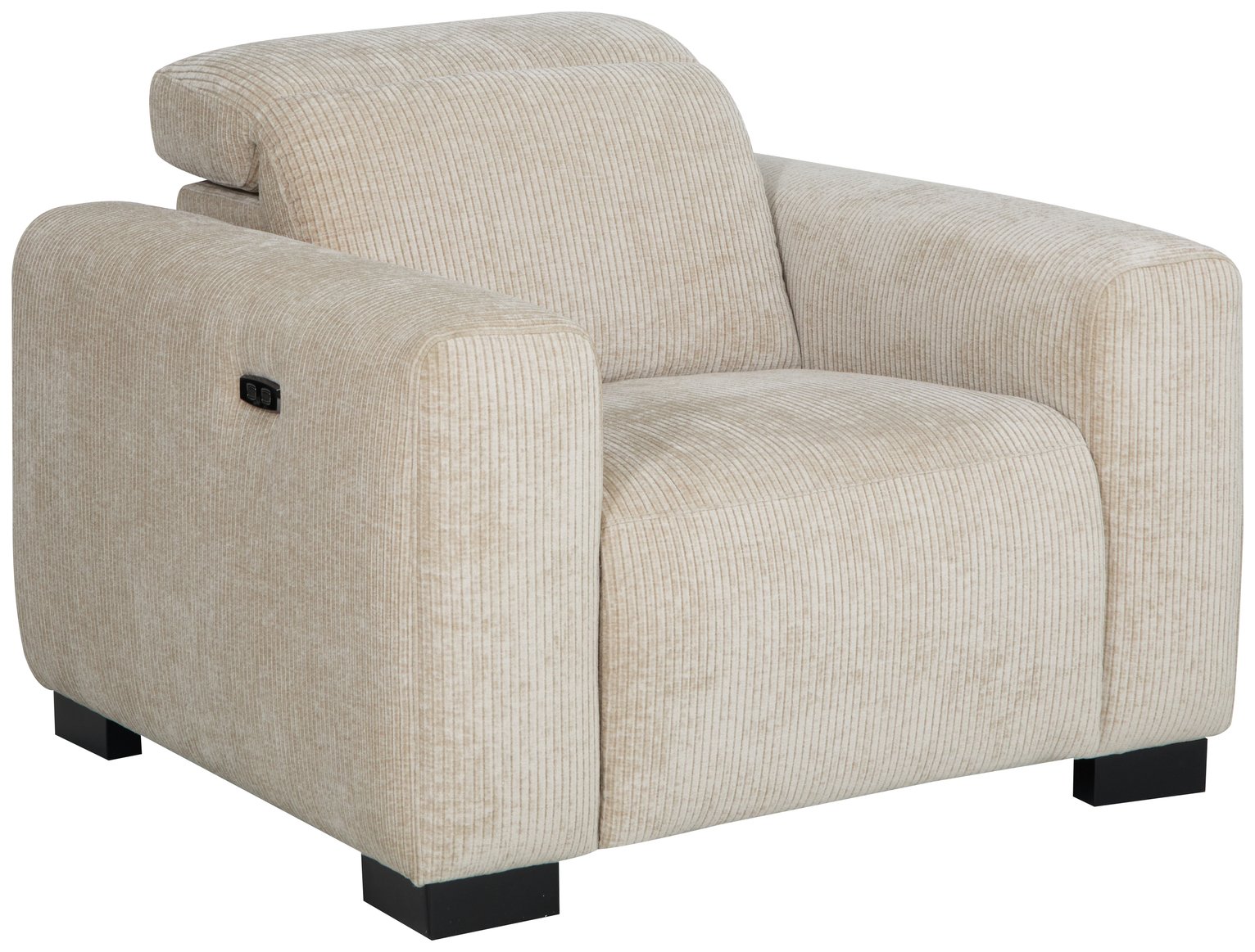 Habitat Reggie Fabric Recliner Chair - Beige