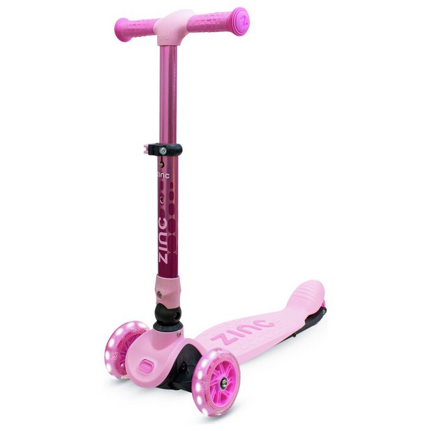 Buy Zinc Flyte Kids Foldable 3 Wheel Scooter Pink Kids scooters Argos