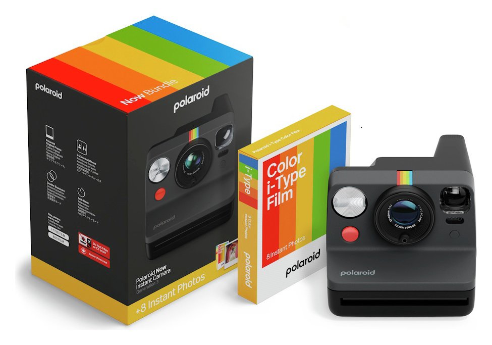 Polaroid Now Gen 3 Instant Camera Bundle - Black