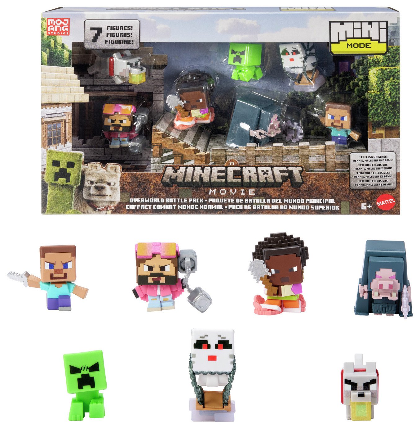 Mini Mode Overworld Battle Pack with 7 Mini Action Figures 