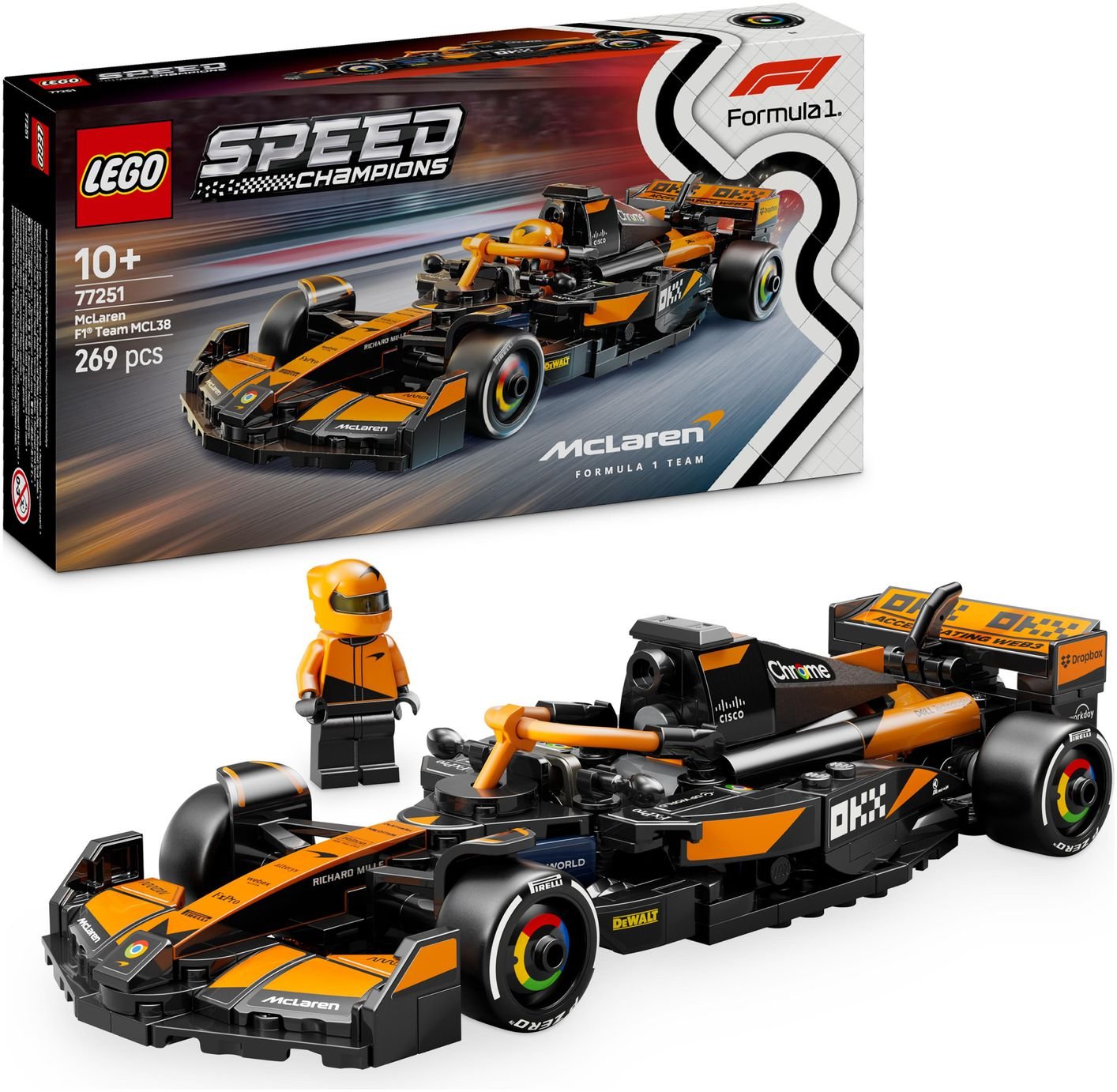 LEGO Speed Champions McLaren F1 Team MCL38 Race Car 77251