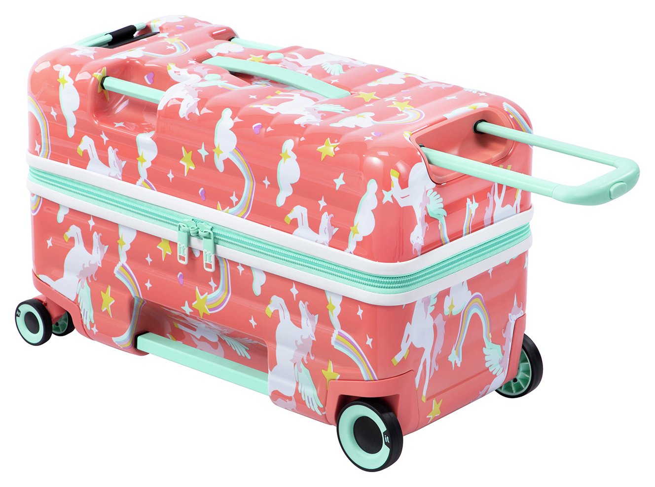 IT Luggage 6 Wheel Hard Kids Suitcase - Cabin