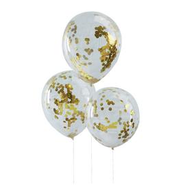 Ginger Ray Gold Confetti Balloons