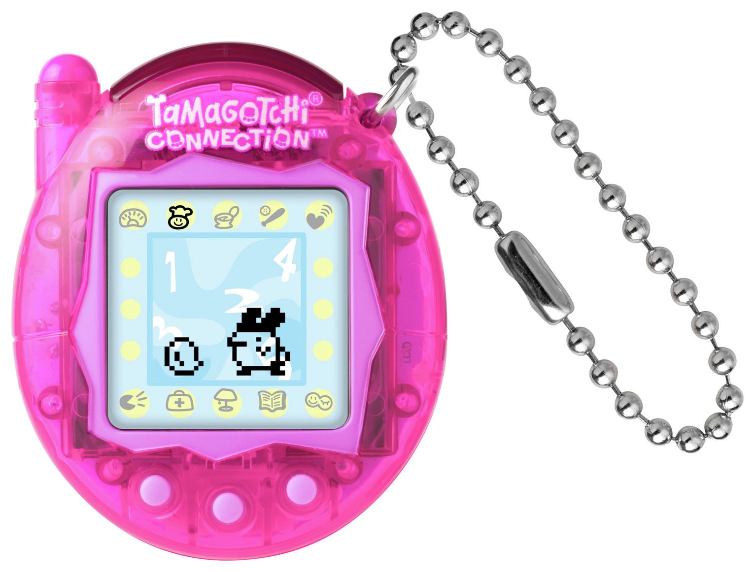 Tamagotchi Connection Translucent Virtual Pet-Pink
