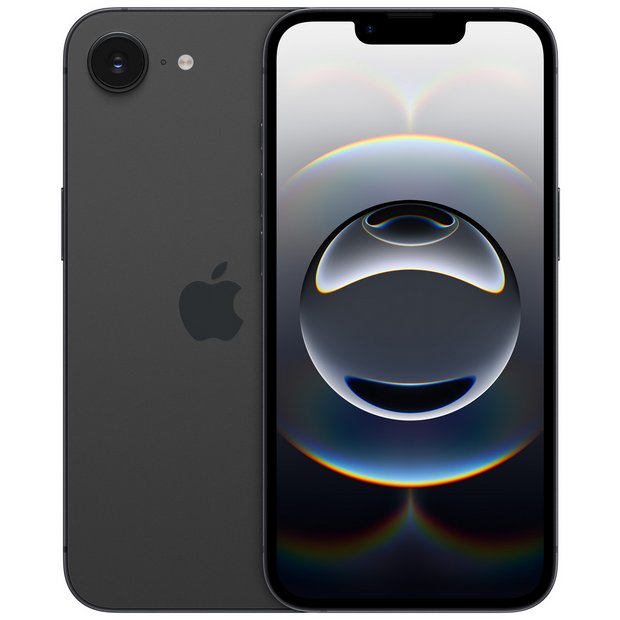 Buy SIM Free iPhone 16e 5G 128GB AI Mobile Phone - Black | SIM