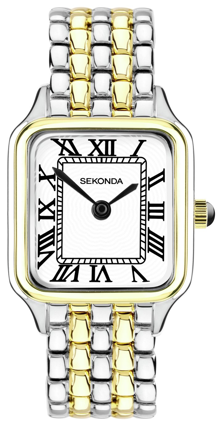 Sekonda Monica Two Tone White Dial Bracelet Watch