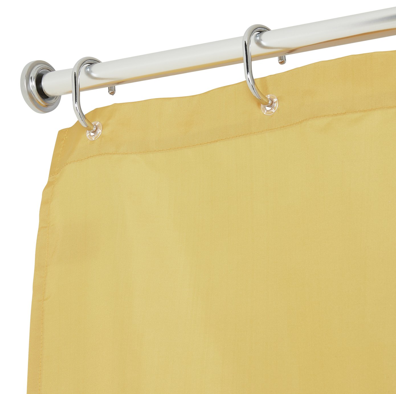 Argos Home 140-260cm Shower Rail and Ring Set - Chrome