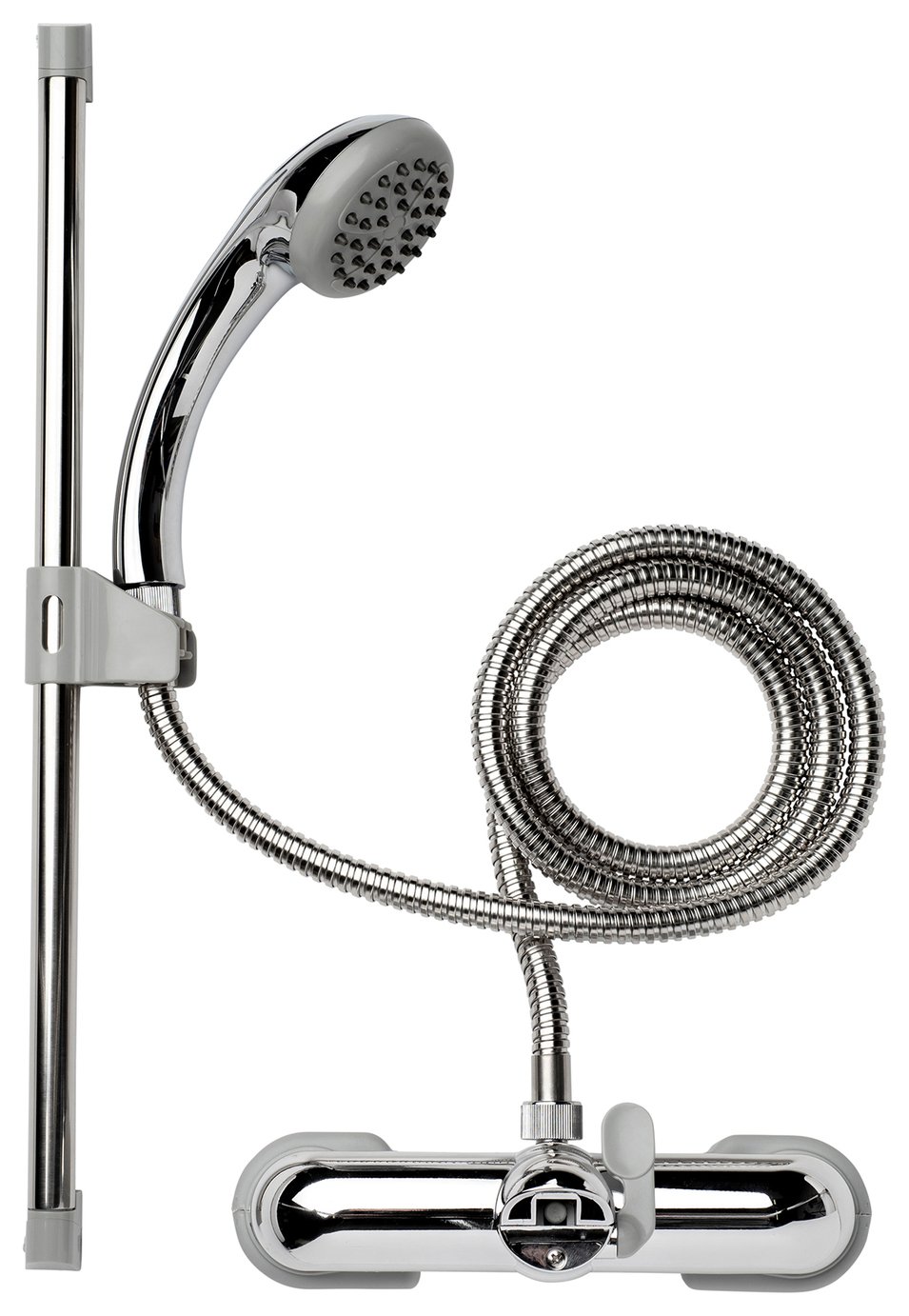 Croydex 3 Piece Bathroom Shower Set - Chrome