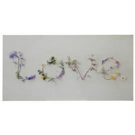 The Art Group Floral Love Canvas Wall Art - 40x80cm