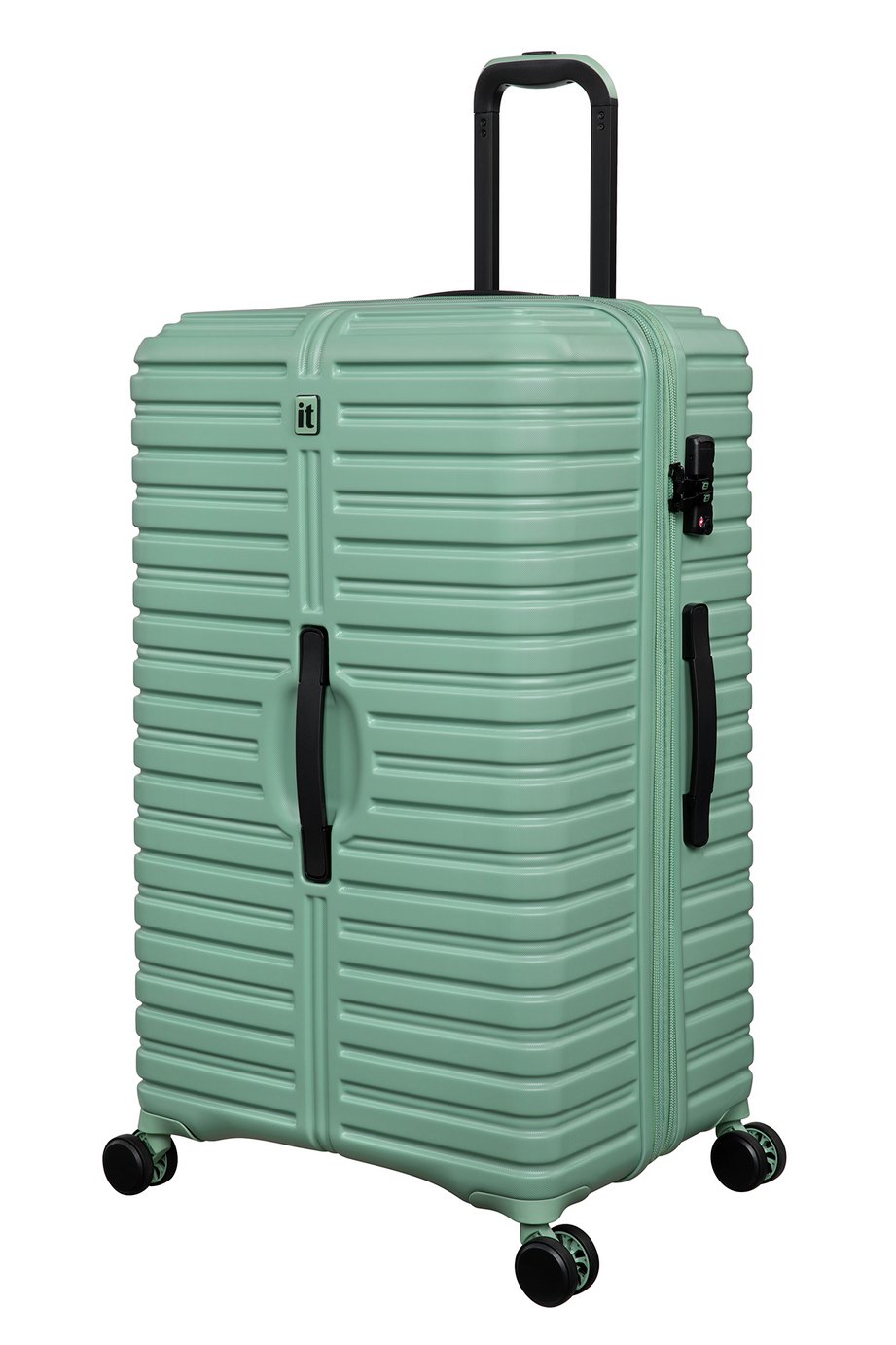 IT Luggage 8 Wheel Hard Suitcase - Green