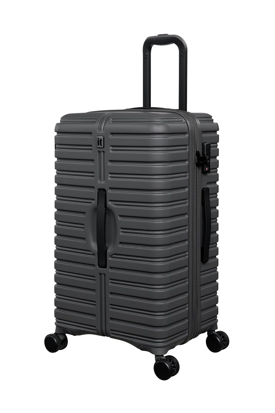 IT Luggage 8 Wheel Hard Suitcase - Grey