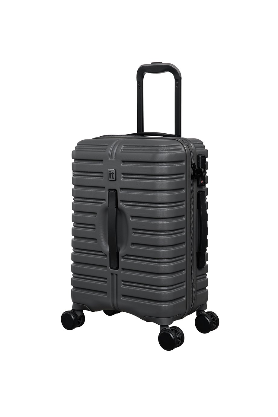 IT Luggage 8 Wheel Hard Suitcase - Grey