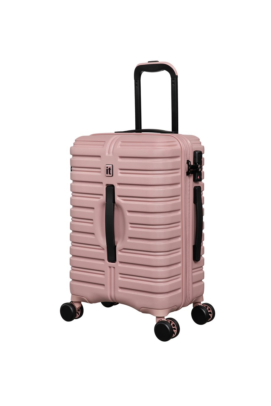 IT Luggage 8 Wheel Hard Suitcase - Pink