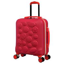 IT Luggage 8 Wheel Hard Kids Suitcase - Cabin, Red