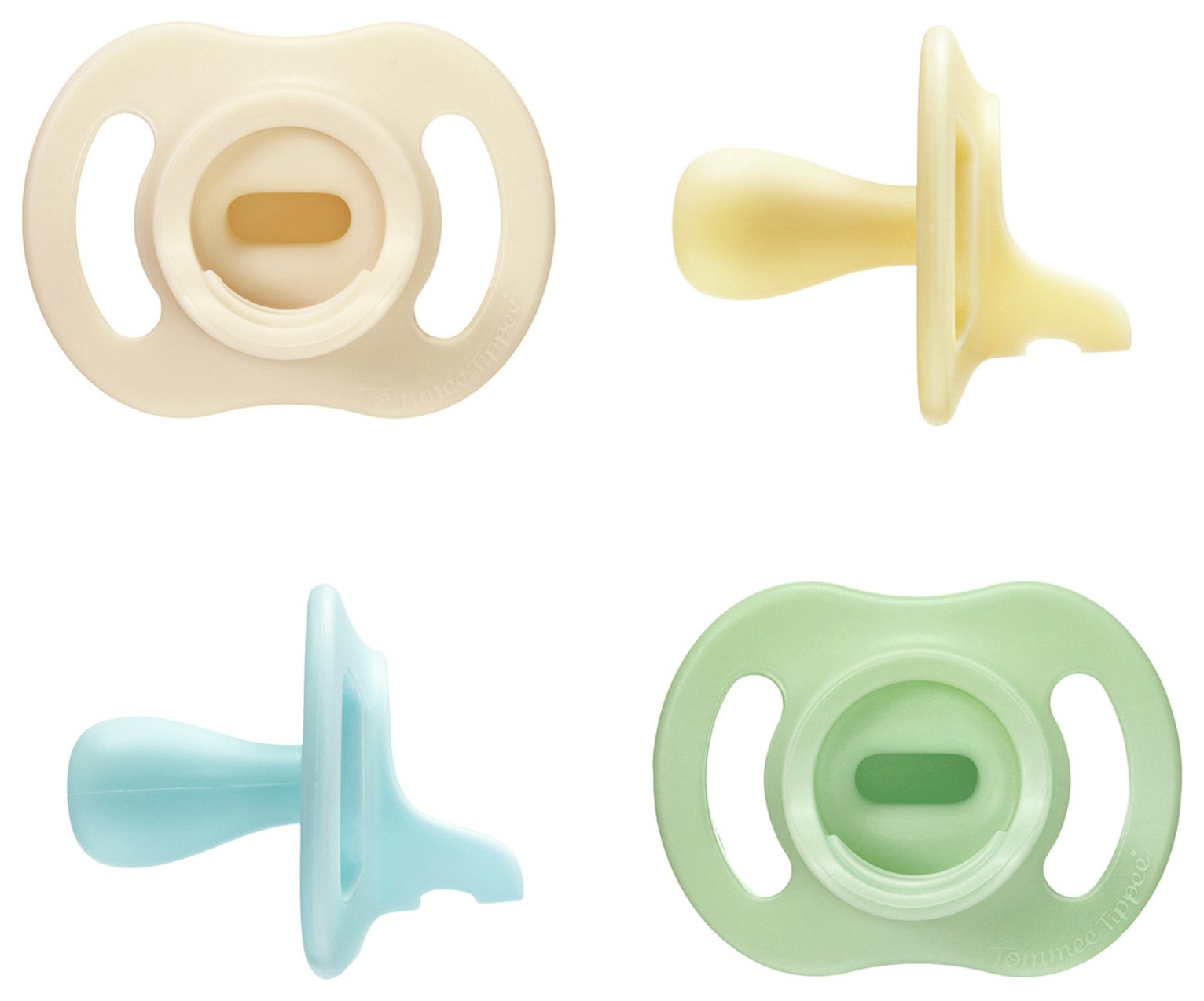 Tommee Tippee Ultra-light StayPut Soother 0-6m 4 Pack Blues