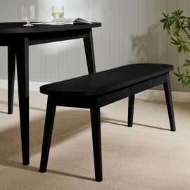 Habitat Etta 3 Seater Dining Bench - Black