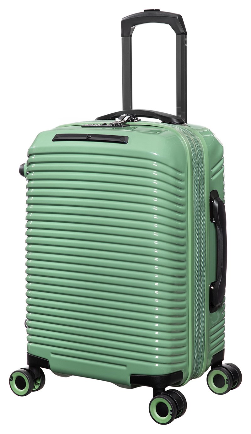 IT Luggage Expandable 8 Wheel Hard Suitcase - Small, Green
