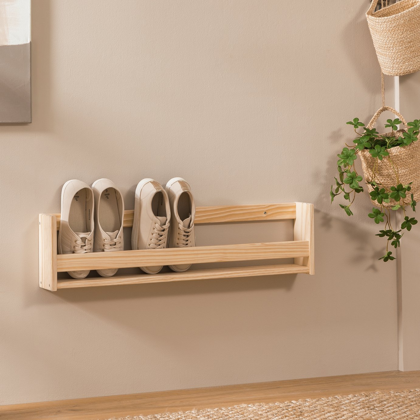 Argos Home Karee Shoe Storage Shelf - Natural