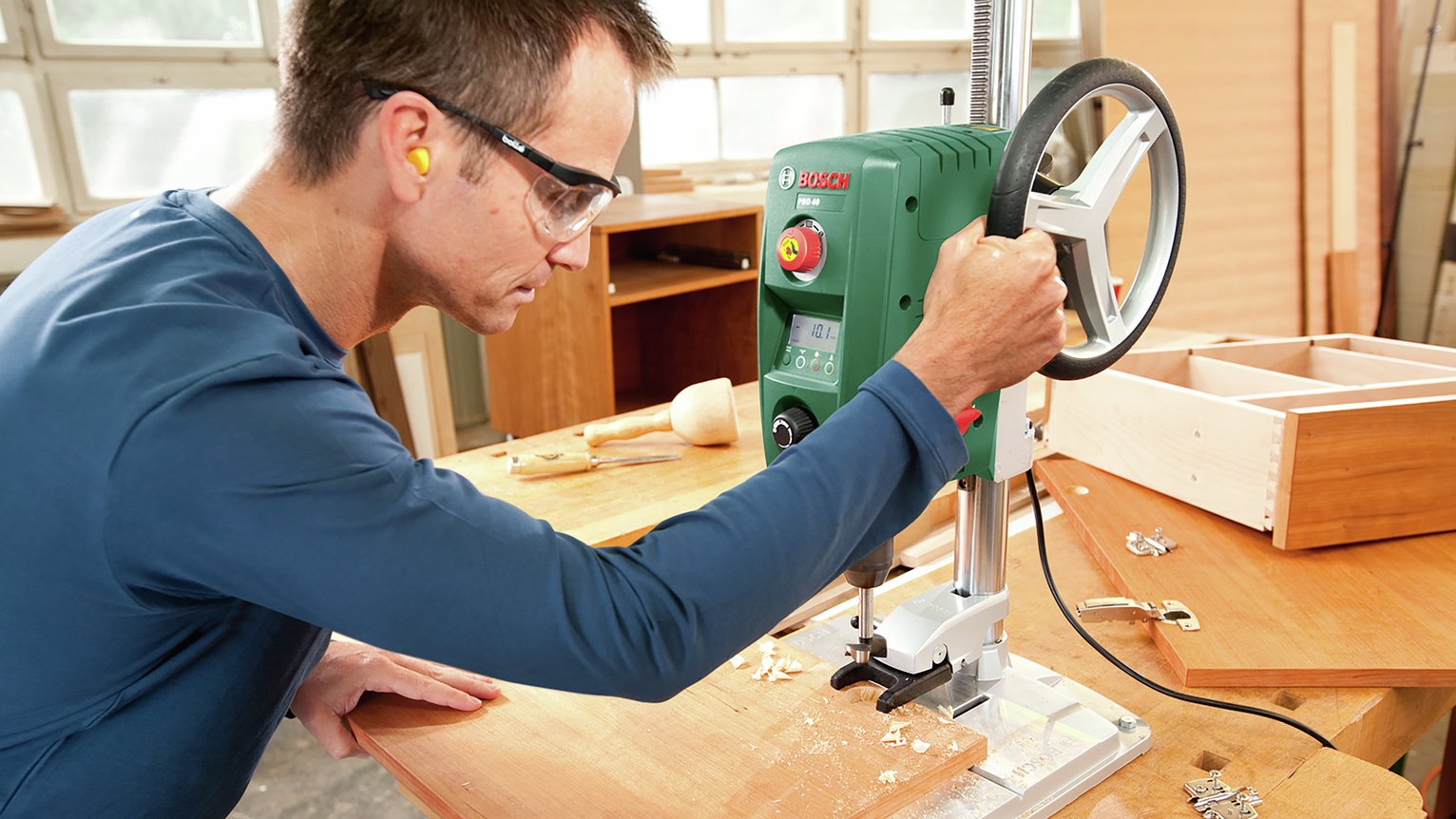 Bosch 0603B07070 Corded Bench Drill - 710W