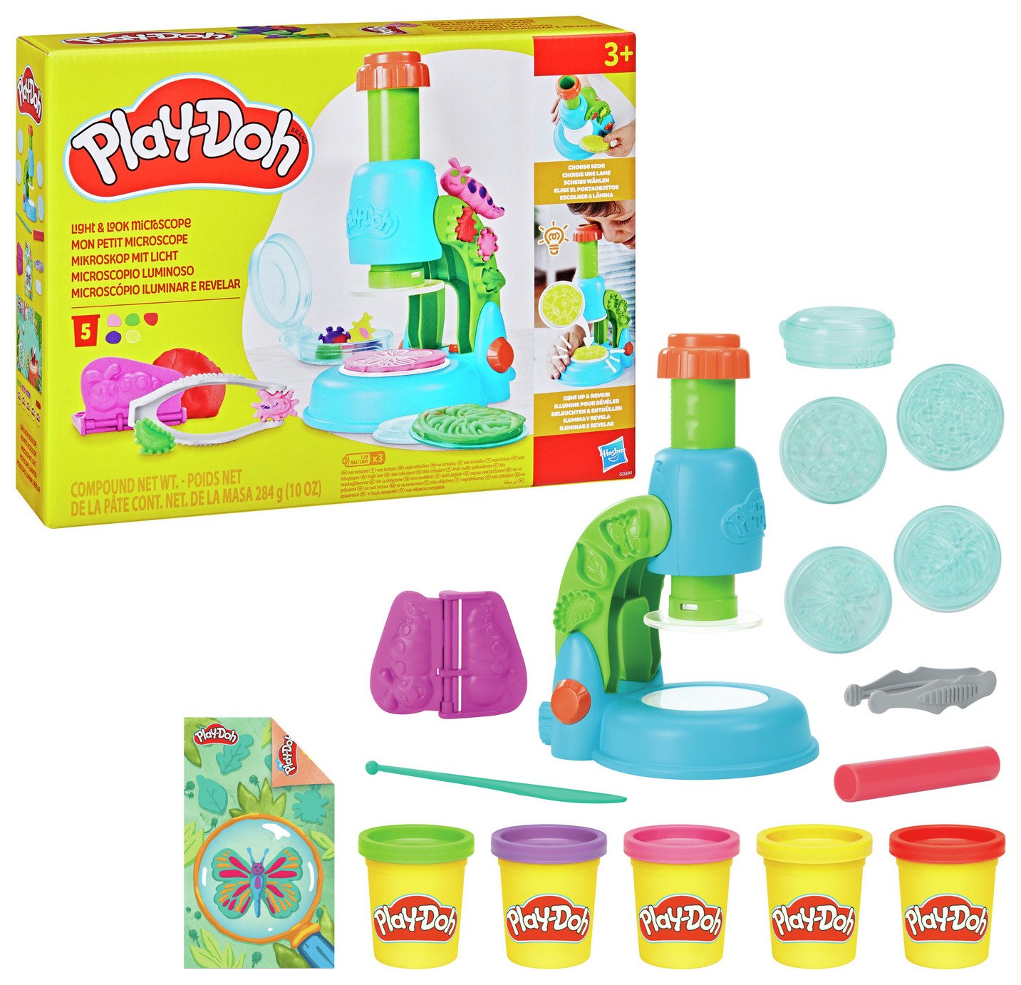 Play-Doh Light & Look Microscope with 5 Tubs & Accessories