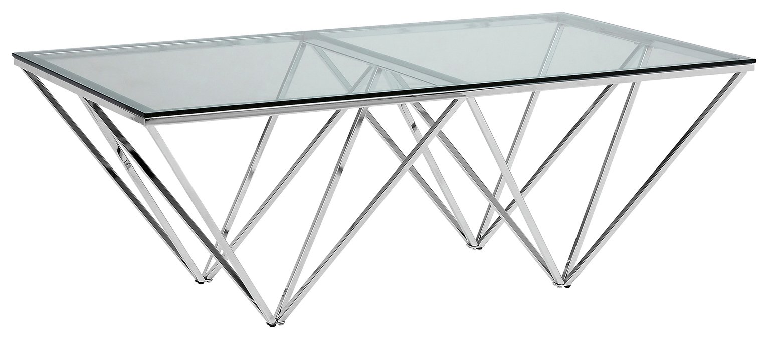 Fifty Five South Allure Coffee Table - Silver