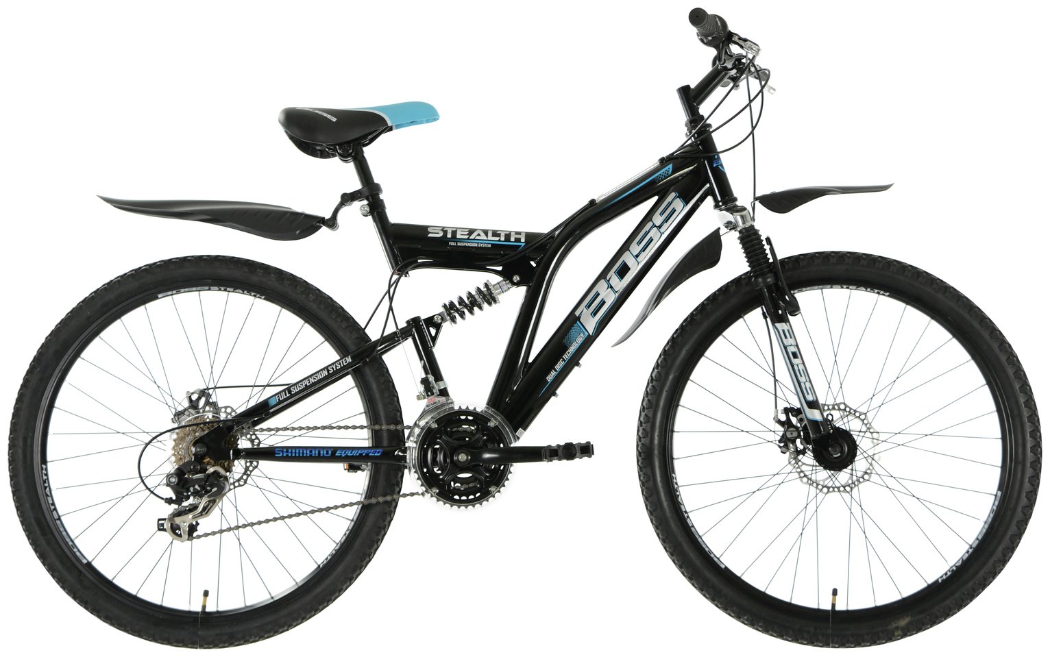 Boss Stealth 26 Inch Mountain Bike - Blue