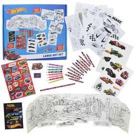 Hot Wheels Large Art Colouring Set