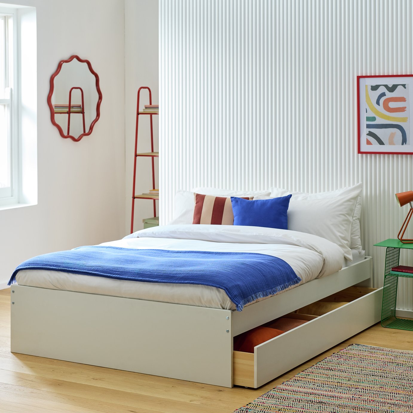 Argos Home Eli Platform Storage Bed with Mattress