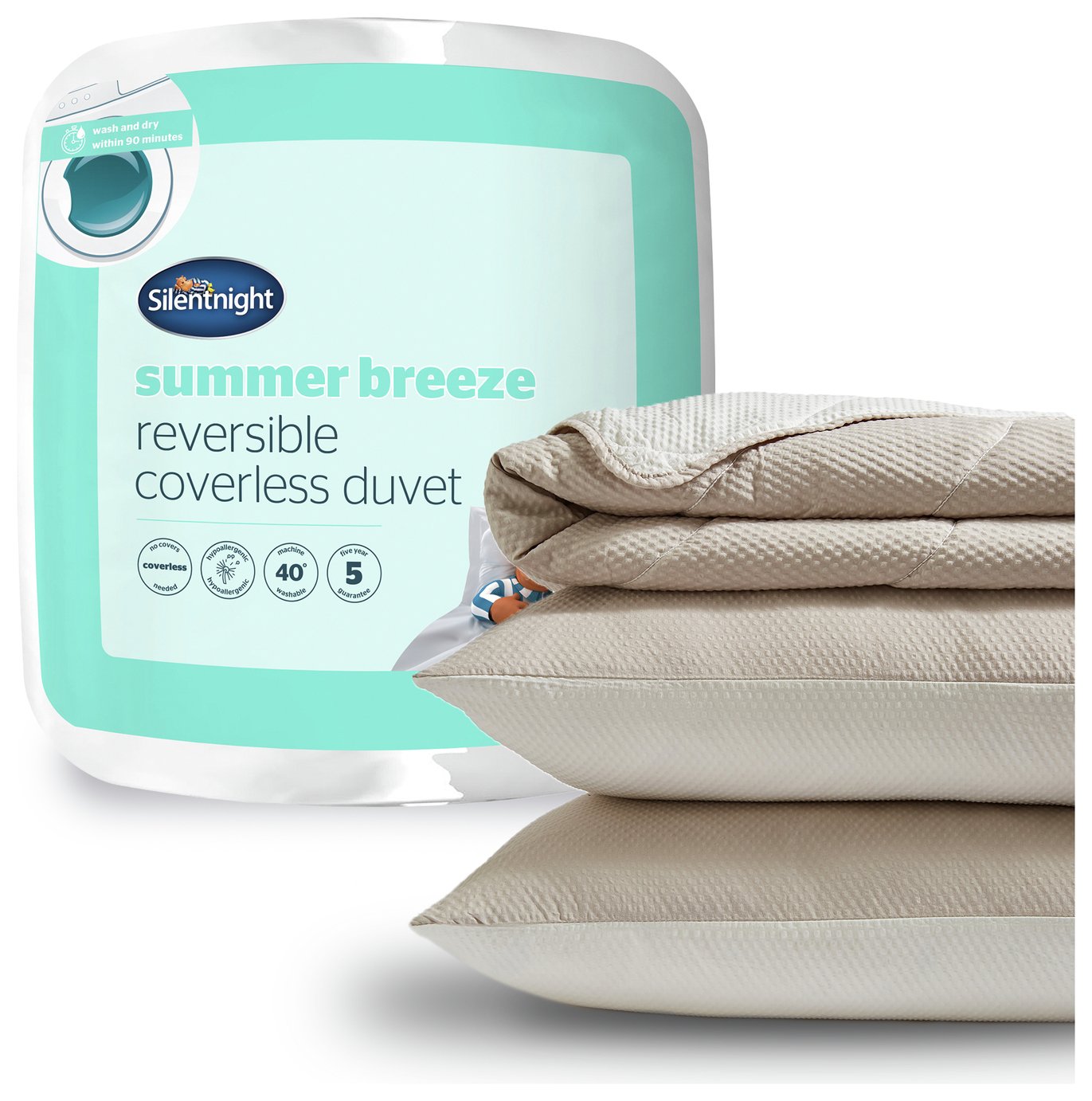 Silentnight Summer Breeze Coverless 2.5 Tog Duvet- Superking