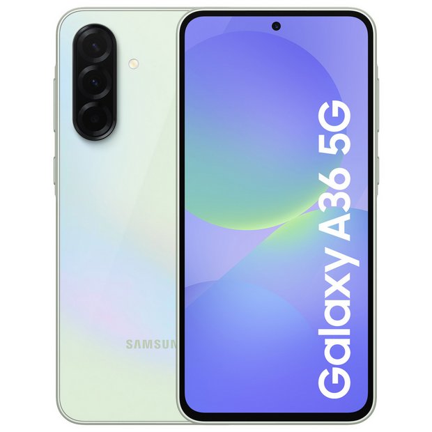 SIM Free Samsung Galaxy A36 5G 256GB AI Mobile Phone - Lime