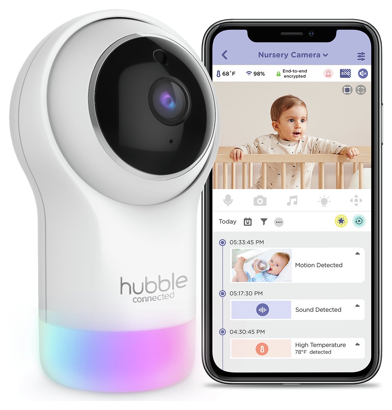 Hubble Pal Glow Camera Baby Monitor
