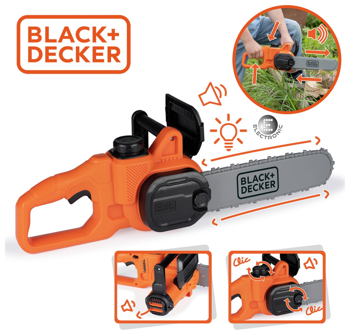 Smoby Black and Decker Chainsaw