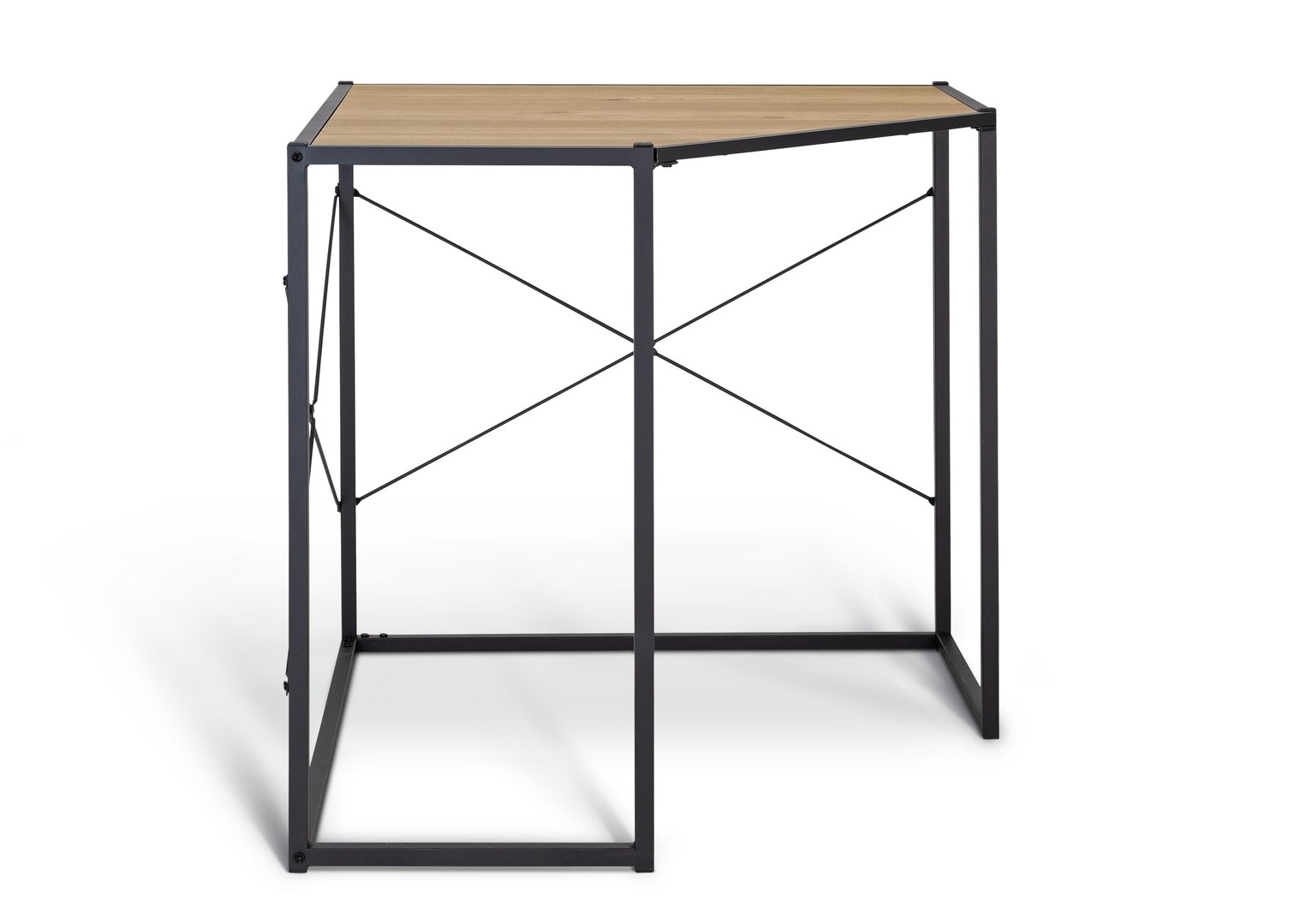 Argos Home Loft Living Corner Office Desk - Light Oak Effect