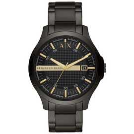 Armani Exchange Men's Black Stainless Steel Bracelet Watch