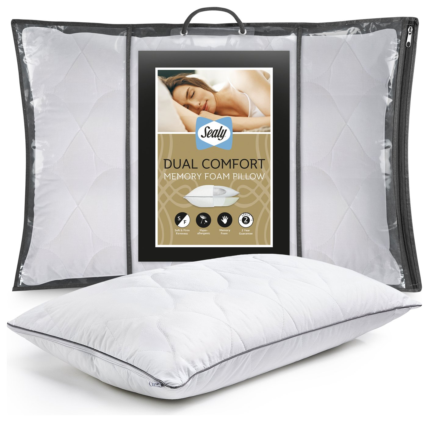 Sealy Dual Comfort Memory Foam Pillow