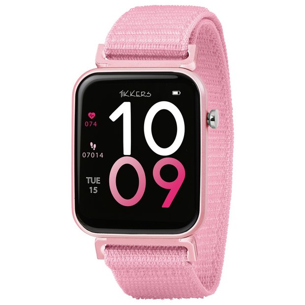 Buy Tikkers Kids Series 13 Pink Fabric Strap Smart Watch Fitness and activity trackers Argos