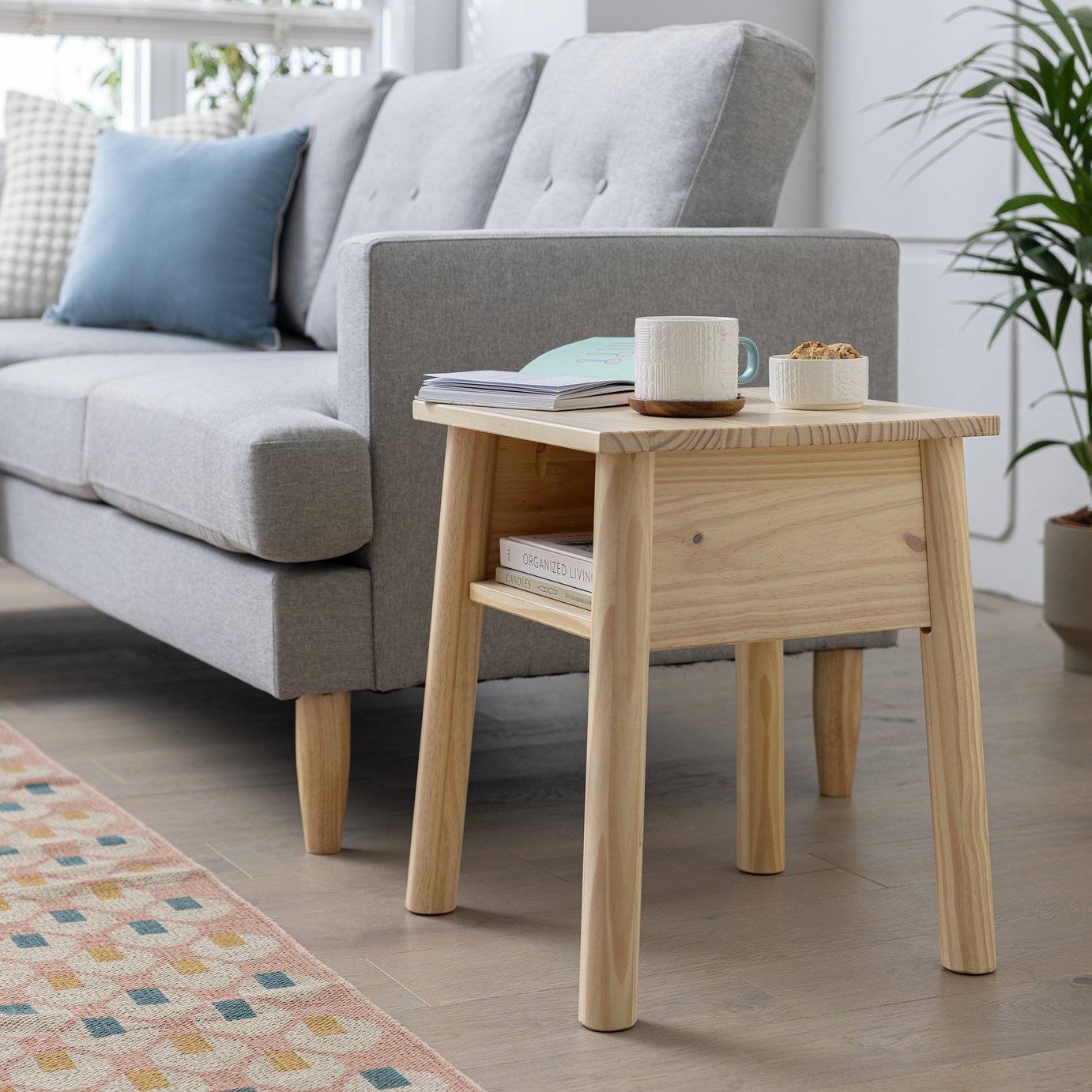 Habitat Akio Side Table - Natural