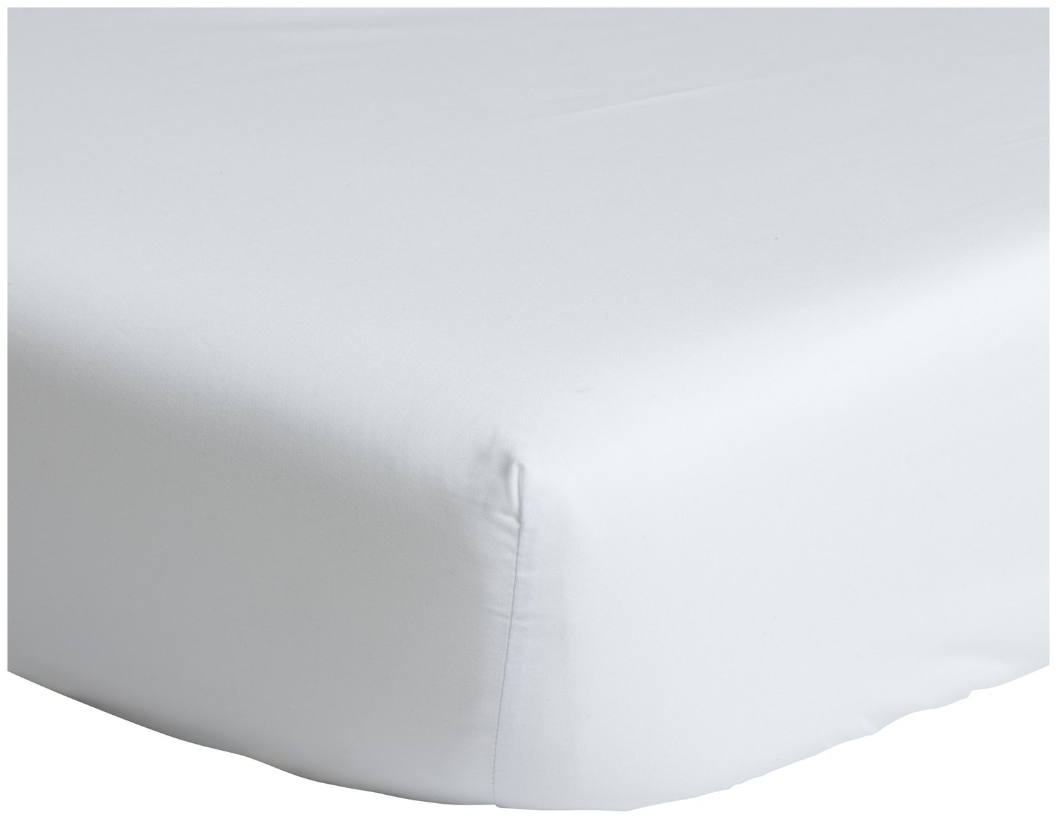  Home Essentials Soft Touch White Fitted Sheet