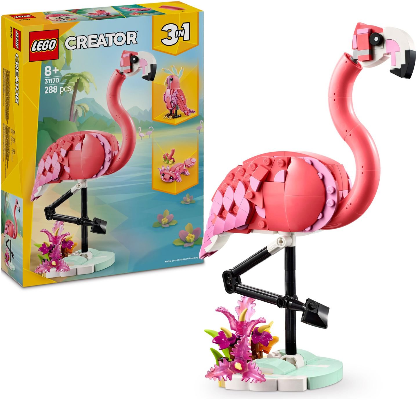 LEGO Creator 3in1 Wild Animals: Pink Flamingo Set 31170