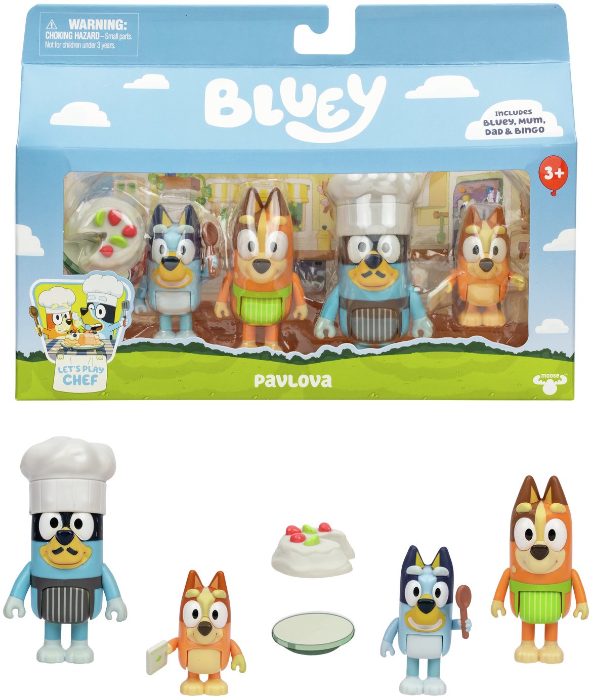Bluey S13 Character Figures Pavlova - 4 Pack