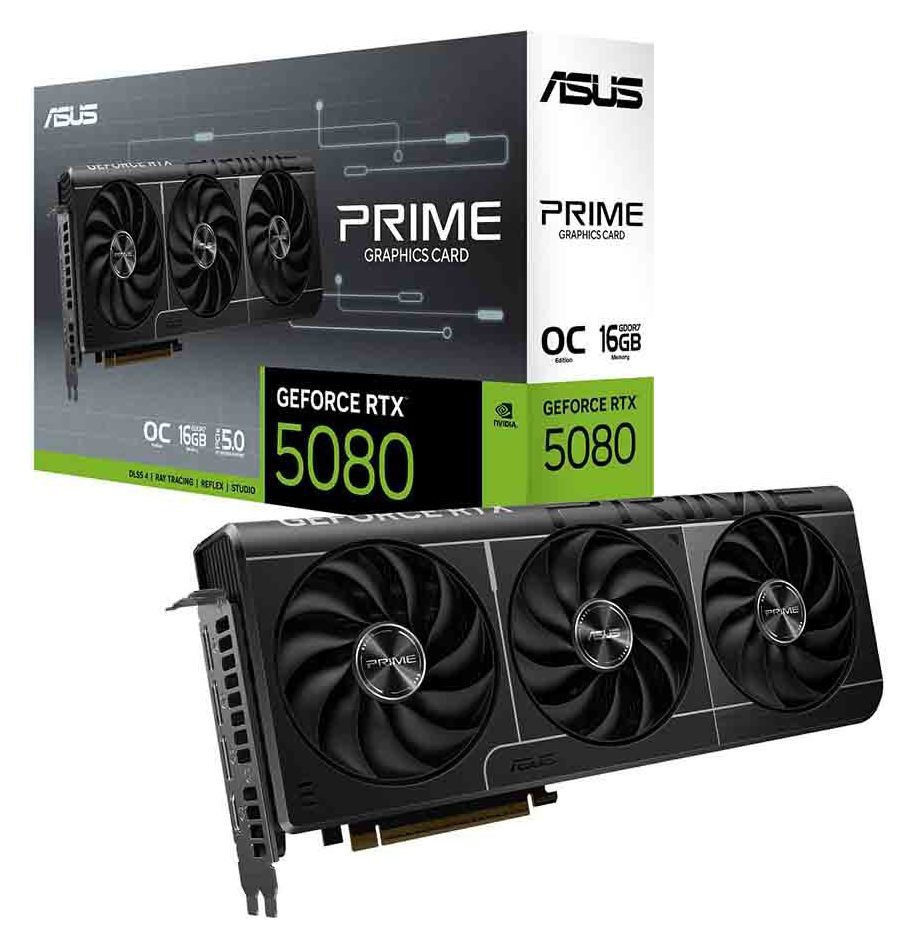 ASUS Nvidia GeForce RTX 5080 Prime OC 16GB Graphic Card
