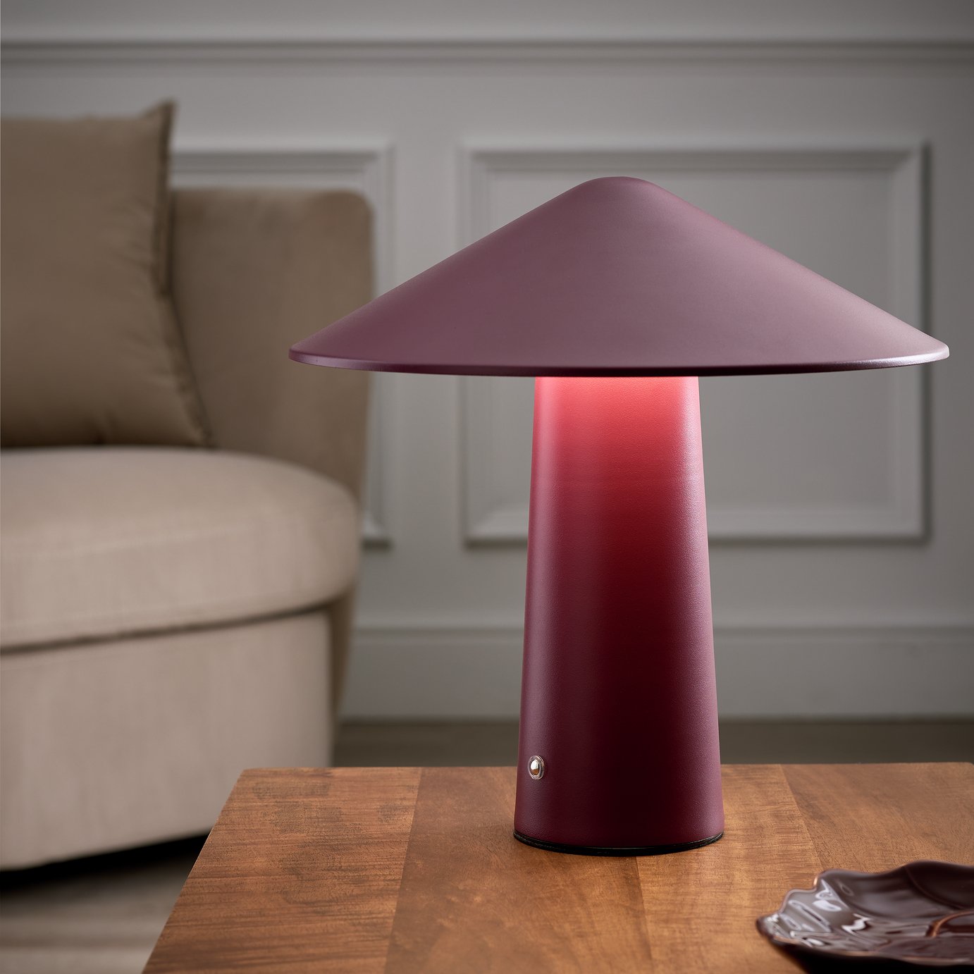 Habitat Kiro Rechargeable LED Touch Table Lamp