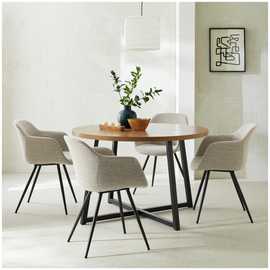 Habitat Nomad Oak Dining Table & 4 Natural Chairs