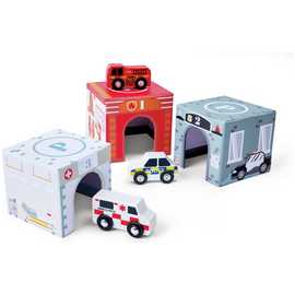 Chad Valley Box Set & Wooden Vehicles