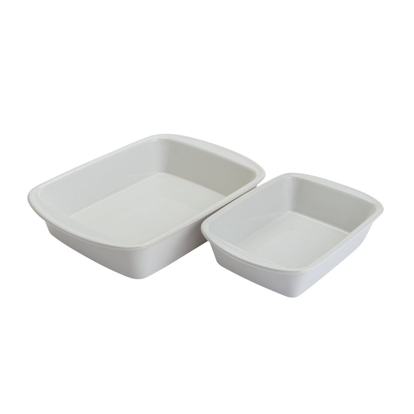 Argos Home Set of 2 Ceramic Roasters